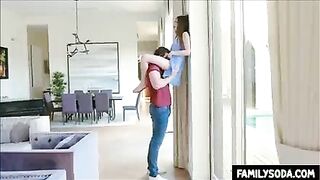 Short Sister banged by Tall brother