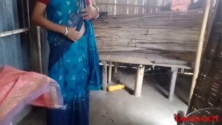 Desi Sky Blue Young Sister Fucked in Brother clear Bengali Audio