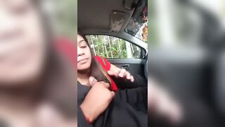 Desi Girl Blows Her Fiance In The Car