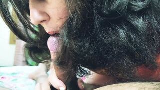 Stepmother sucks her stepson Dick her wish fulfilled