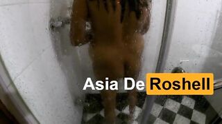 Sneaking on sexy indian girl having shower after work - Asia De Roshell