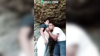 Horny Indian Lovers Caught Fucking Outdoors In Amazing Desi Mms Video