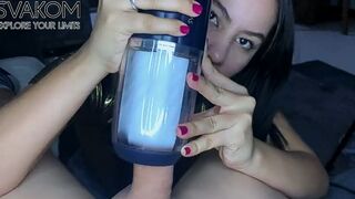 Desi BF Enjoy Toy blowjob with her GF