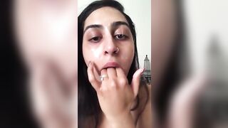 Paki Slut Self Spitting