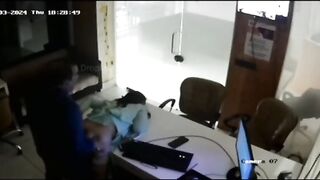 Extremely Beautiful Secretary Fucked By Manager In Office CCTV Cam Recorded (2)