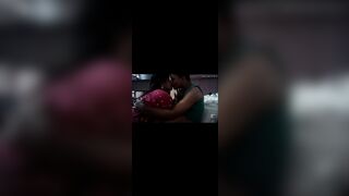 Indian tamil village house wife lips kissing