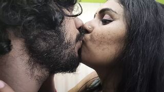 Vaishnavy seduce Sharun Raj and doing hot kiss romance in saree, Mallu couple seduce and hot kiss romance , Malayali seduce kiss