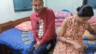 hot Stepmom multiple squirt orgasm when fill Stepson cock inside her pussy with hindi and Bengali audio