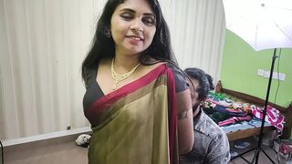 BDSM both hand tied and blindfolded in saree by vaishnavy and Sharun Raj, Mallu couple hot bdsm ass and boobs kiss romance