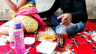 Desi bhabhi drinking a daru and doing sex in devar