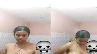 Big Boobs Wife Naked Bathing Viral Video Call