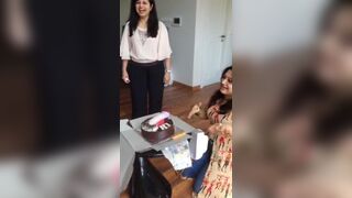 Desi girl eats penis cake