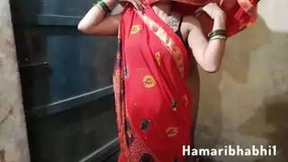 Indian Bhabhi Red Saree Sex