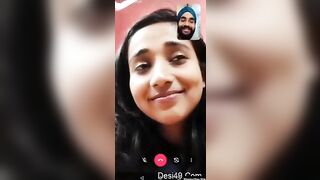 Cute Bihari girl shows her boobs on video call