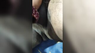 Indian step daughter penis handjob to her step father in the bedroom