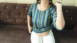 Step brother romance flirt with hot step sister and Real Orgasm During Hard Fucking in Hindi