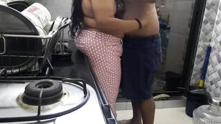 Sugathi Having Great Action In Kitchen When Lonely At House