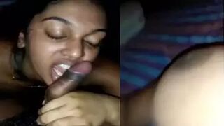 Srilankan Big Boobs Girlfriend Hottest Blowjob