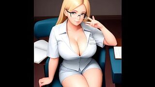 Busty nurse wants to see him get a boner | Part 1