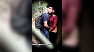 College Couple Enjoying At The Park xxx sex video 2