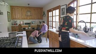 StepDaughter and StepMom Give StepDaddy Freeuse Access All the Time Angeline Red Jessica Ryan