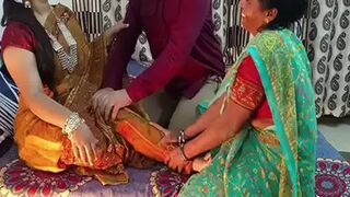 A Mistress Fucks A Mother And Her Son In A Desi Threesome